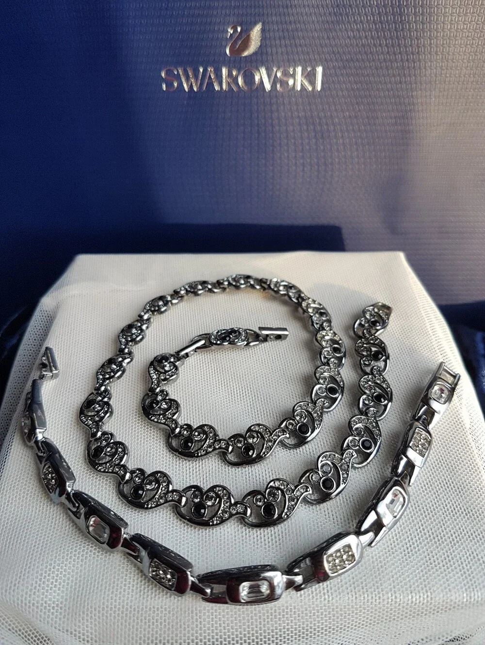 Swarovski authentic gunmetal